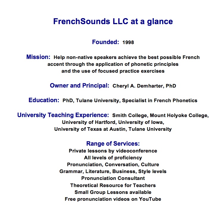 FrenchSounds LLC at a glance